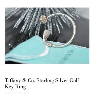 Tiffany and co sterling silver key ring